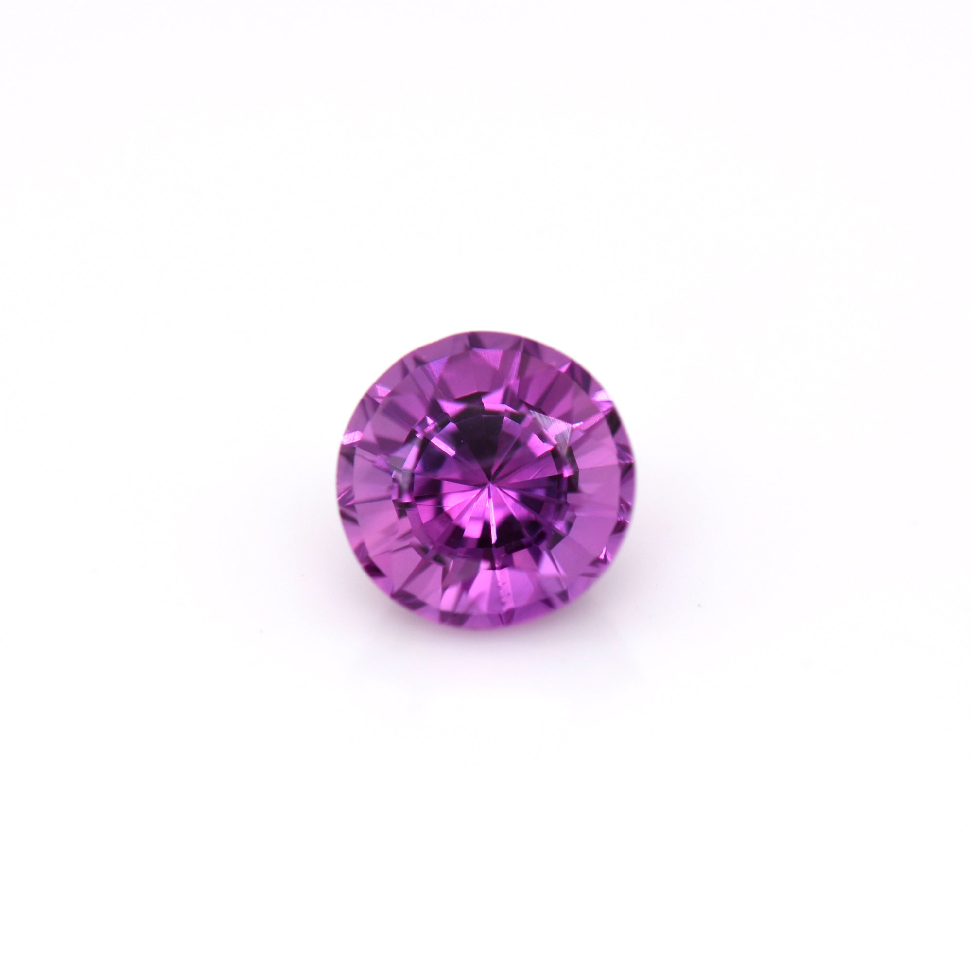 1.72 Carat Round Pinkish Purple Sapphire