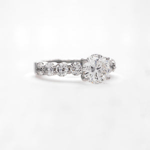 18K White Gold Star 129 Diamond Engagement Ring