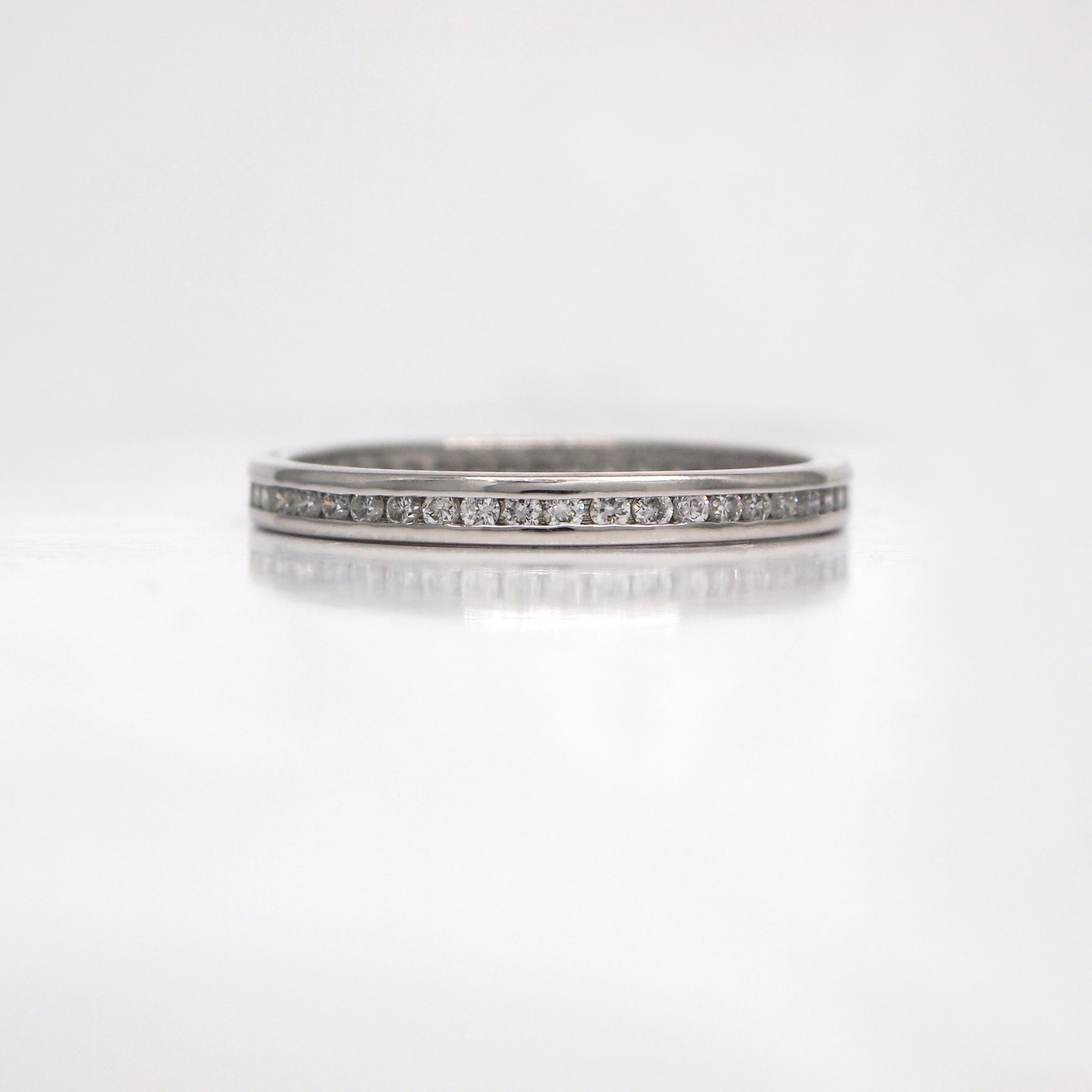 Platinum Channel-Set Diamond Eternity Band