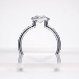 Platinum Endless Love Diamond Engagement Ring