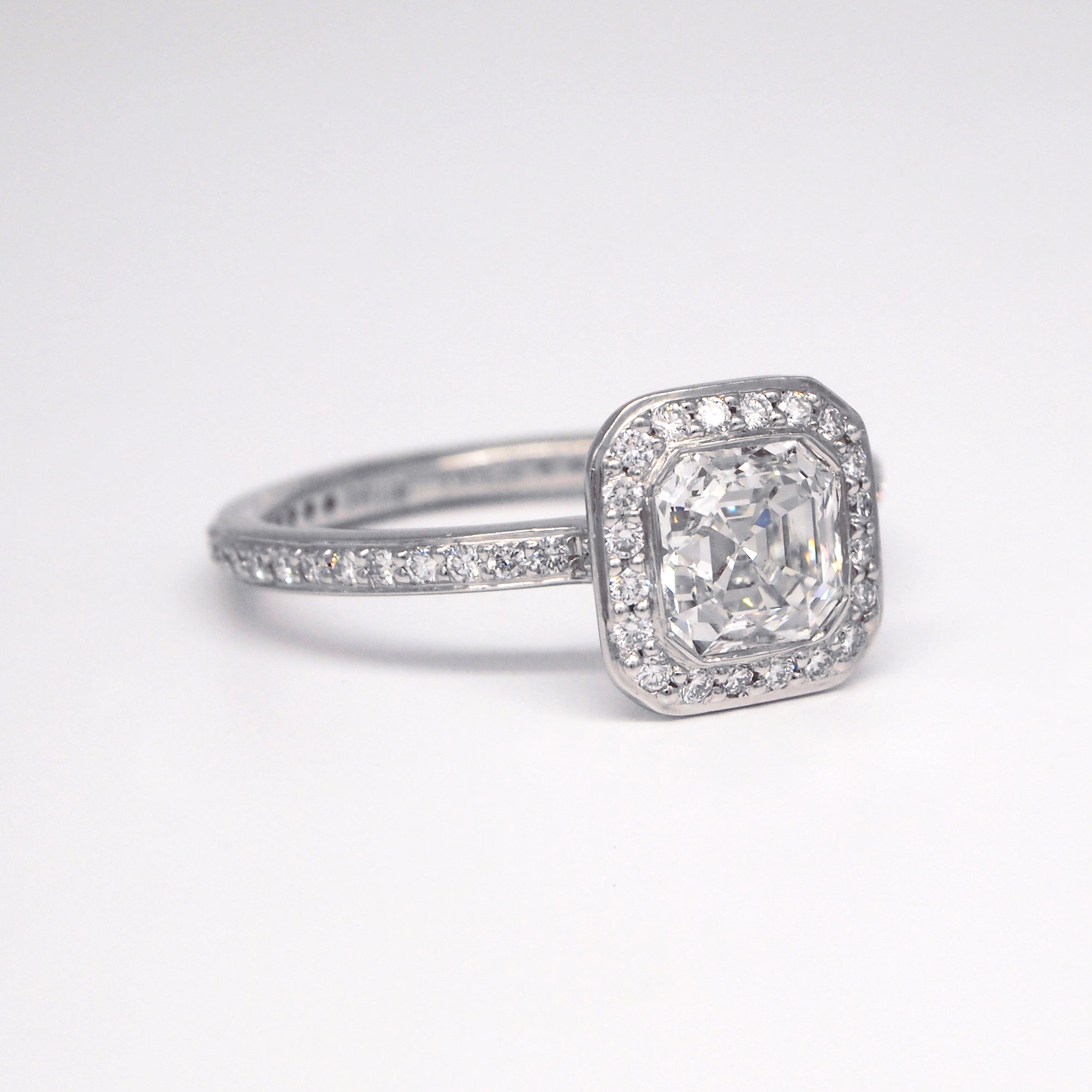 Platinum Endless Love Diamond Engagement Ring