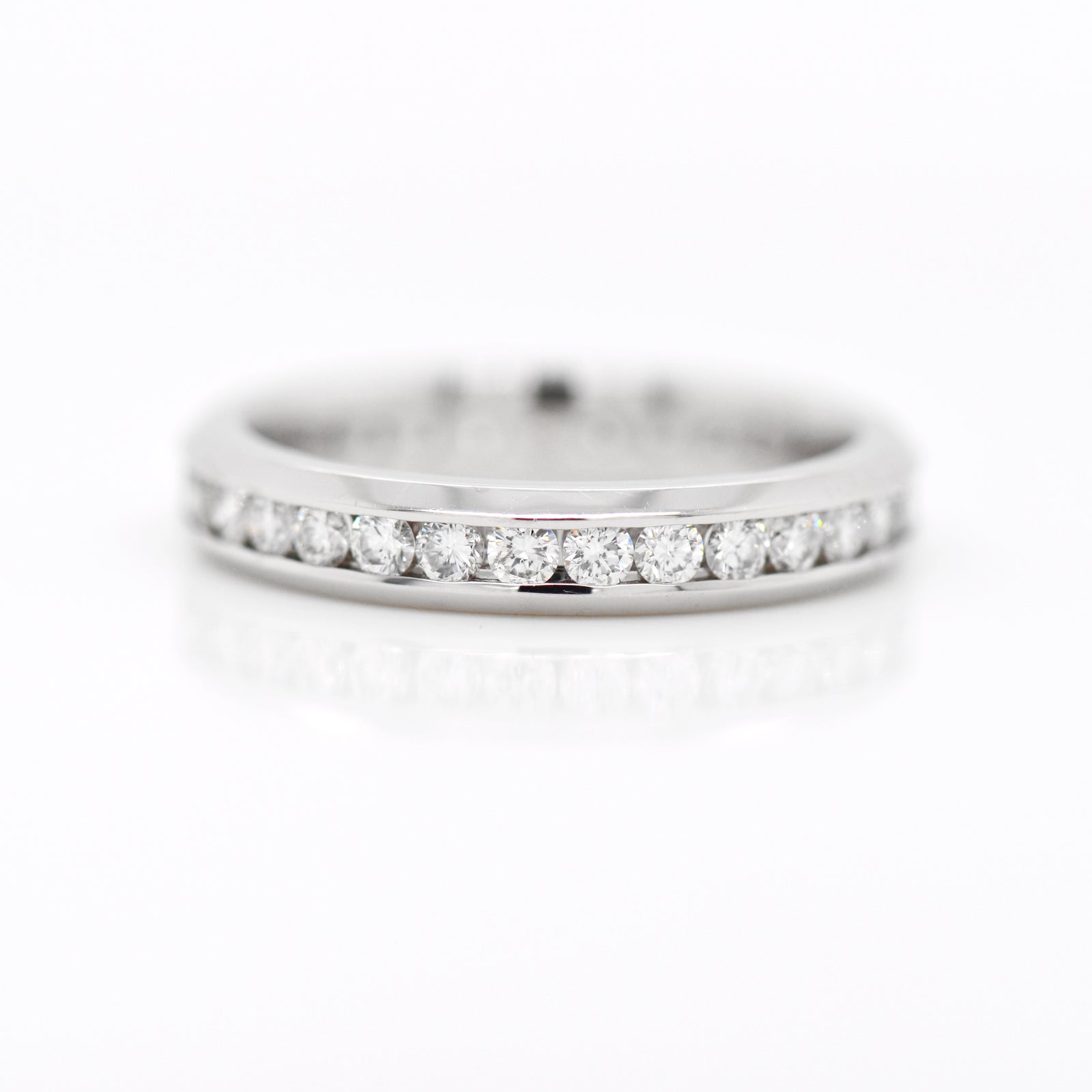 Platinum Round Diamond Chanel Eternity Band