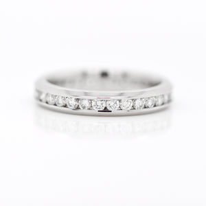 Platinum Round Diamond Chanel Eternity Band