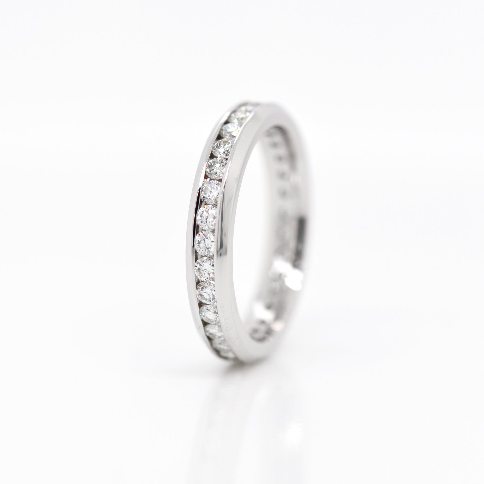 Platinum Round Diamond Chanel Eternity Band