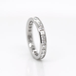 Platinum Princess Diamond Eternity Band