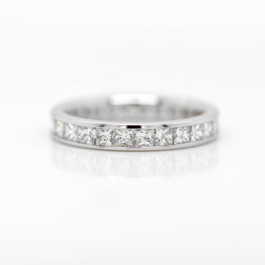 Platinum Princess Diamond Eternity Band