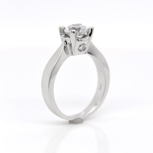Platinum Solitaire Diamond Engagement Ring
