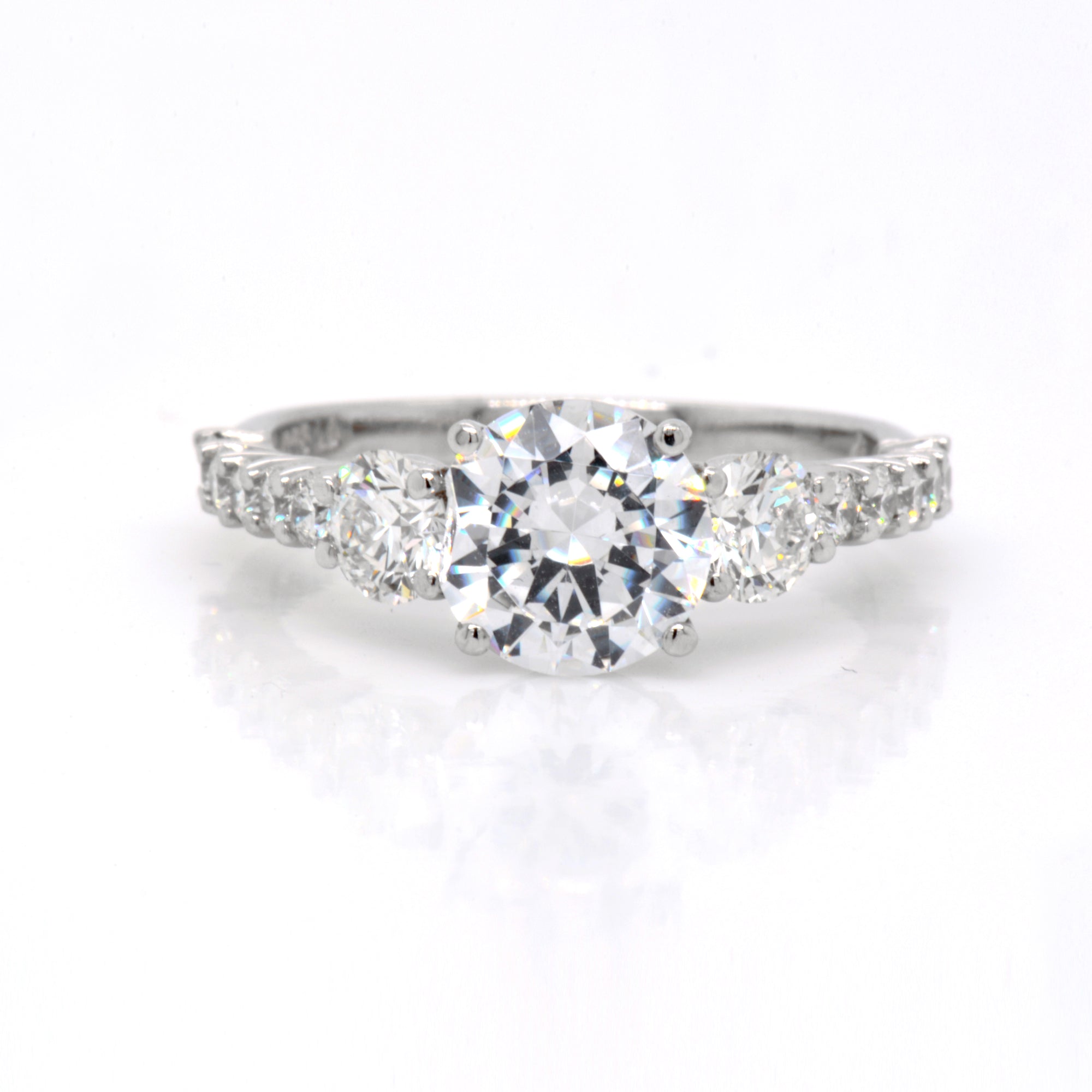 Platinum 3-Stone Diamond Engagement Ring