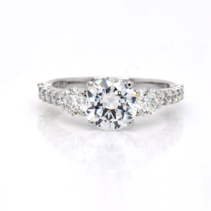 Platinum 3-Stone Diamond Engagement Ring