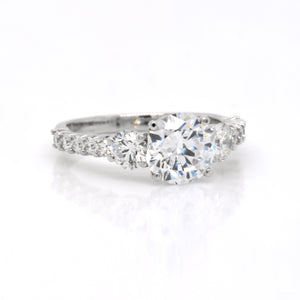 Platinum 3-Stone Diamond Engagement Ring