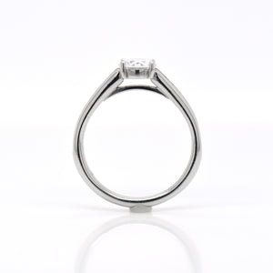 Platinum Princess Channel Diamond Engagement Ring