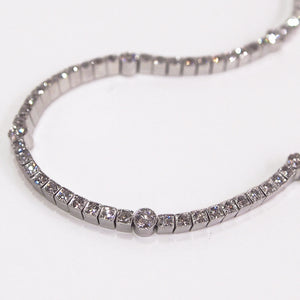 Antique Platinum Diamond Tennis Bracelet