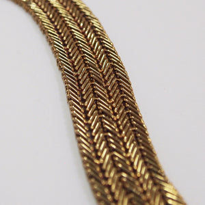 Antique 18K Yellow Gold Woven Bulgari Bracelet
