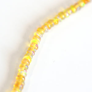 18K Yellow Gold Ethiopian Opal Bead Necklace