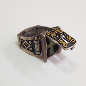 Byzantine Bronze Cross Compartment Ring