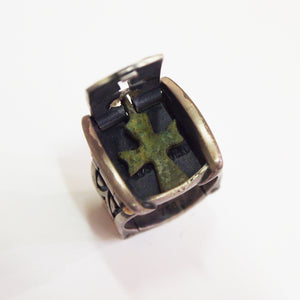 Byzantine Bronze Cross Compartment Ring