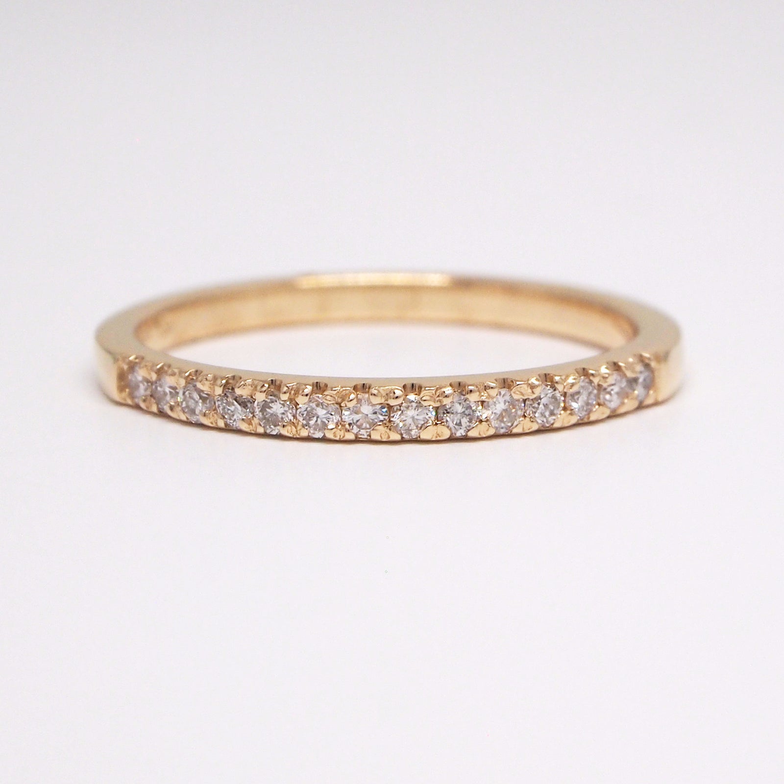 14K Yellow Gold Diamond Wedding Band