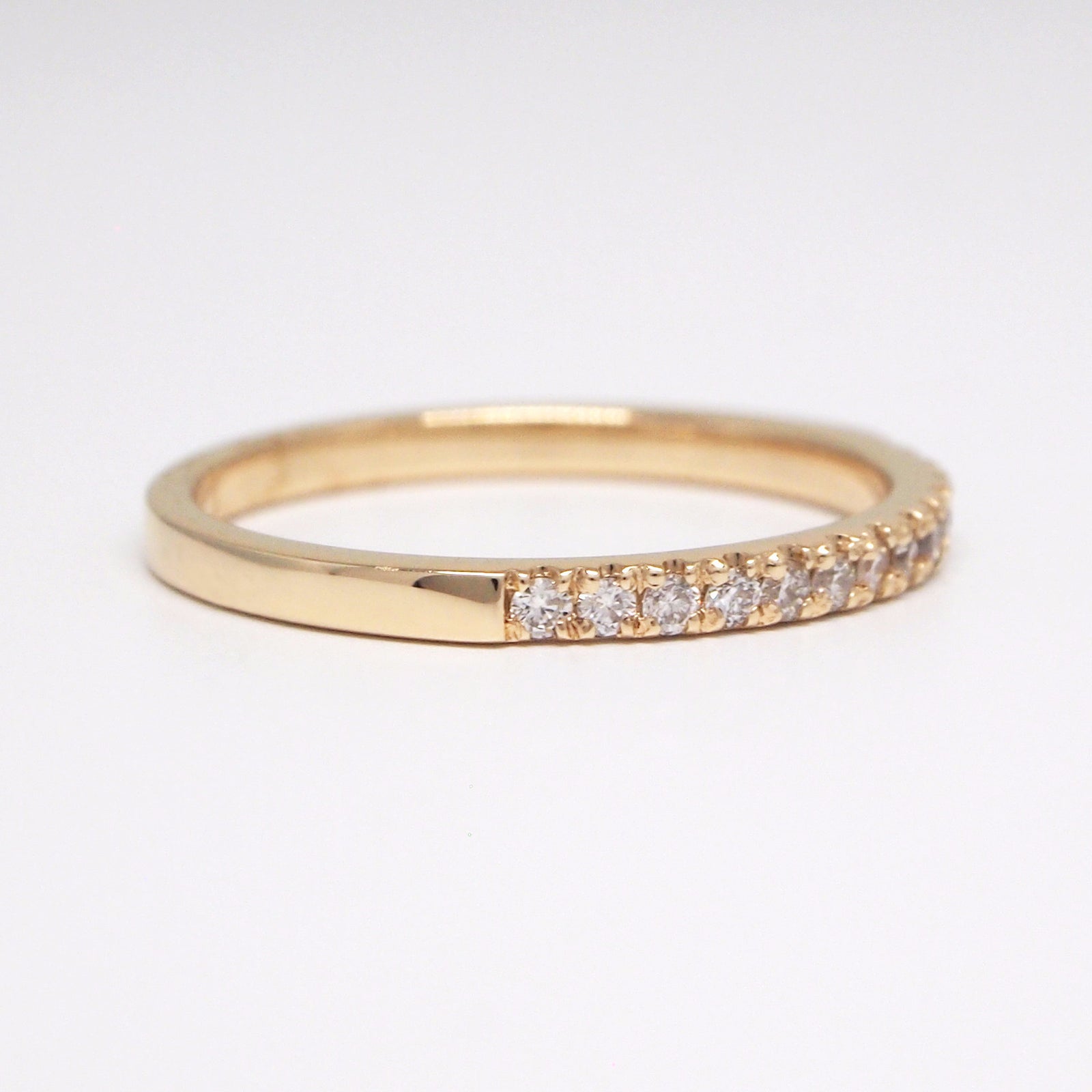 14K Yellow Gold Diamond Wedding Band