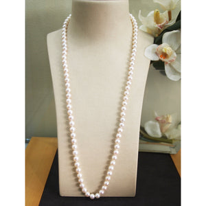 Convertible Invisible Clasp Akoya Pearl Strand Necklace