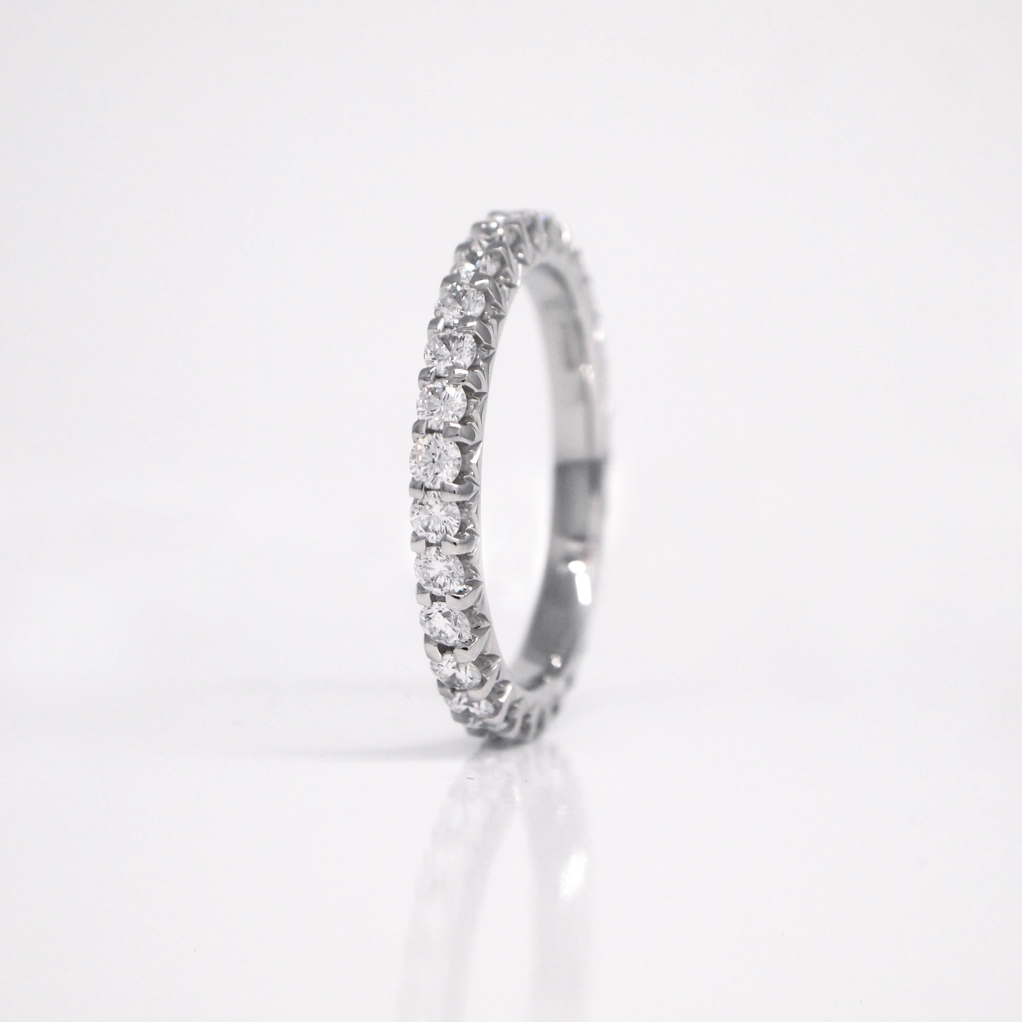 Platinum Lace Diamond Eternity Wedding Band - Judith Arnell Jewelers