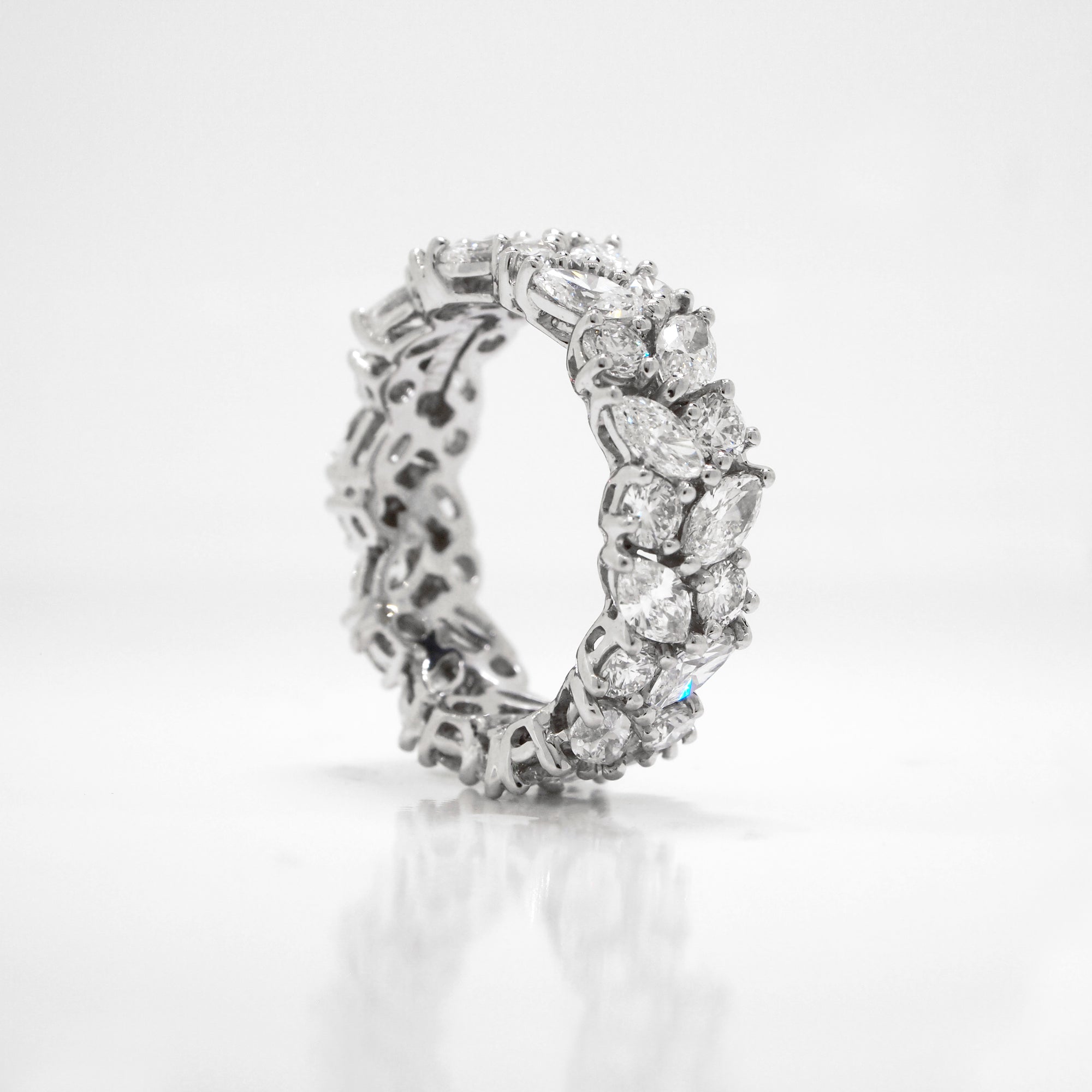 Platinum Marquis Diamond Eternity Band