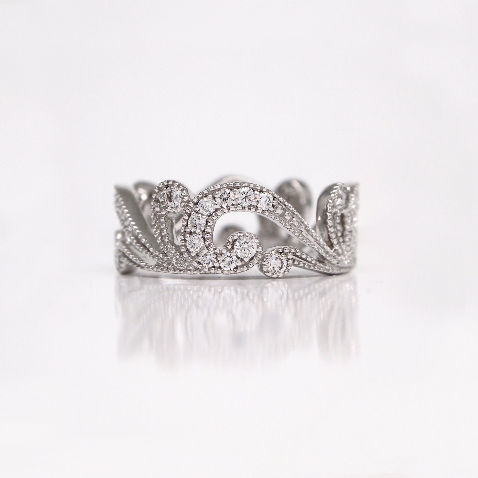 18K White Gold Diamond Eternity Band