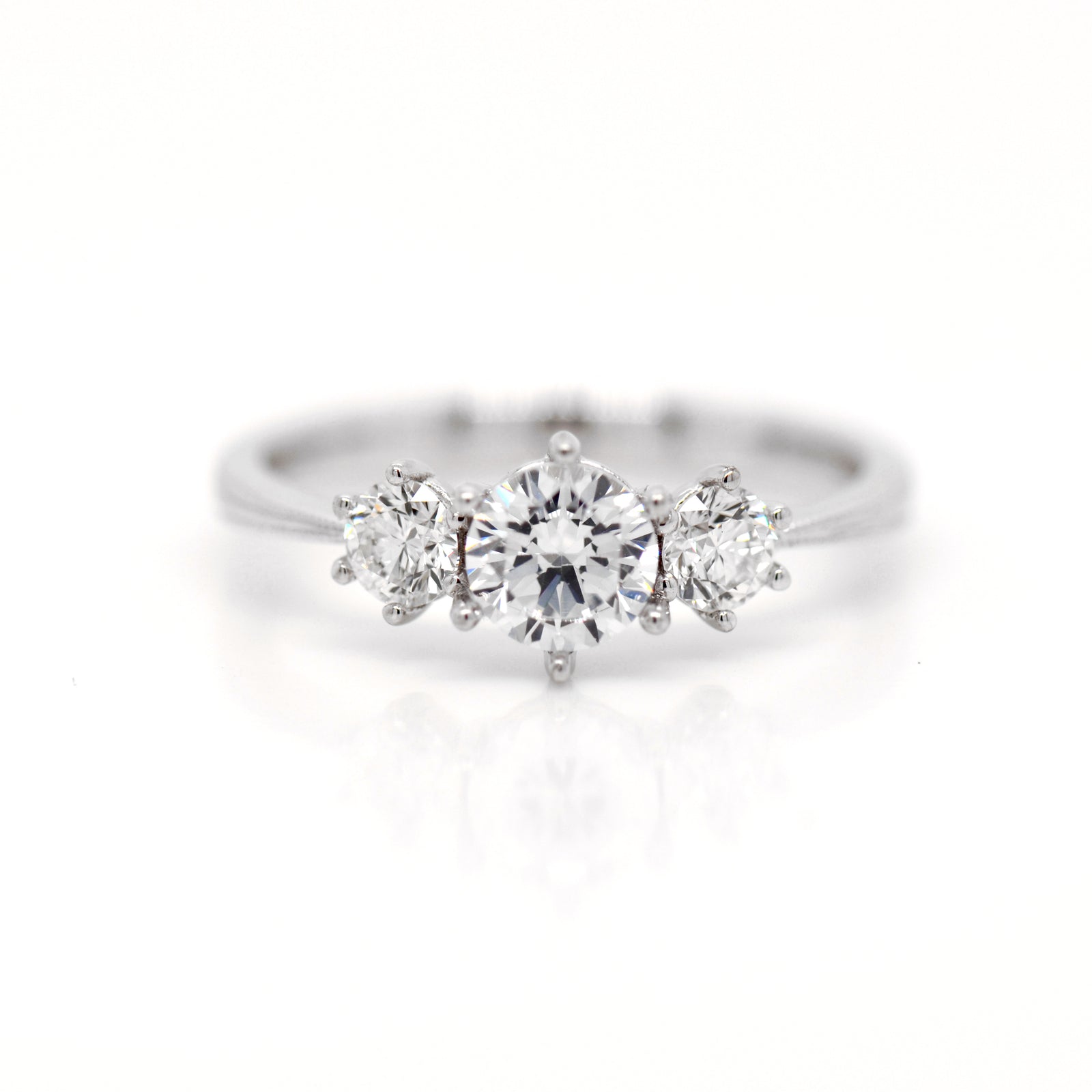 Platinum 3-Stone Diamond Engagement Ring