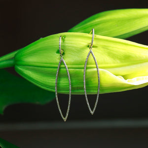 14K Yellow Gold Diamond Earrings