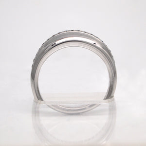 Lazare Kaplan 18K White Gold Diamond Wedding Band