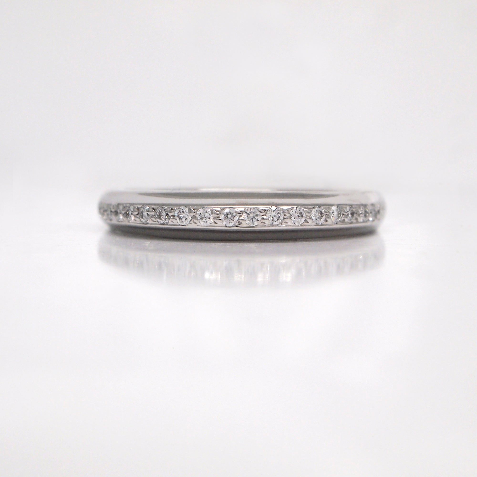 Lazare Kaplan 18K White Gold Diamond Wedding Band