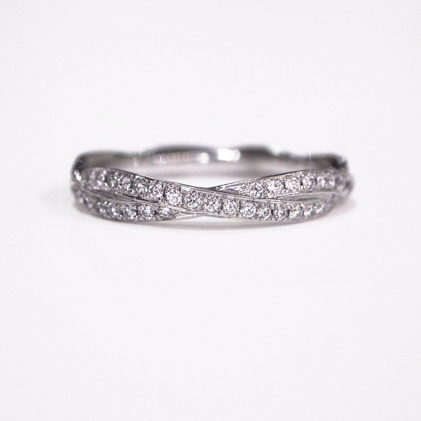 Lazare Kaplan 14K White Gold Twist Wedding Band