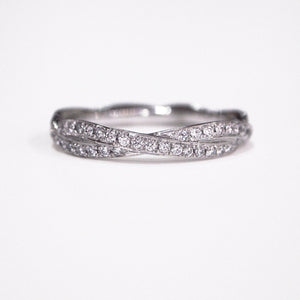 Lazare Kaplan 14K White Gold Twist Wedding Band