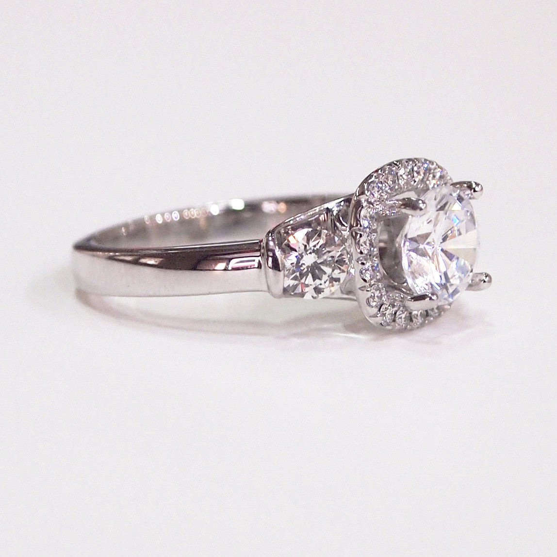 Lazare Kaplan 18K White Gold "Raphaella" Diamond Engagement Ring