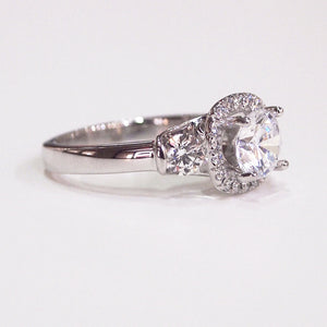 Lazare Kaplan 18K White Gold "Raphaella" Diamond Engagement Ring