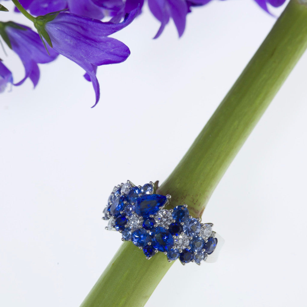 Mark Patterson Sapphire and Diamond Fashion Ring