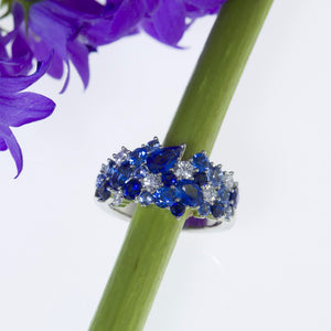 Mark Patterson Sapphire and Diamond Fashion Ring