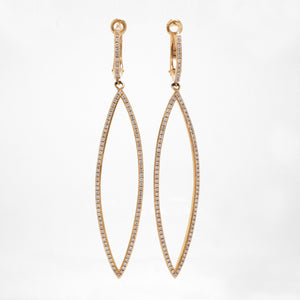 14K Yellow Gold Diamond Earrings