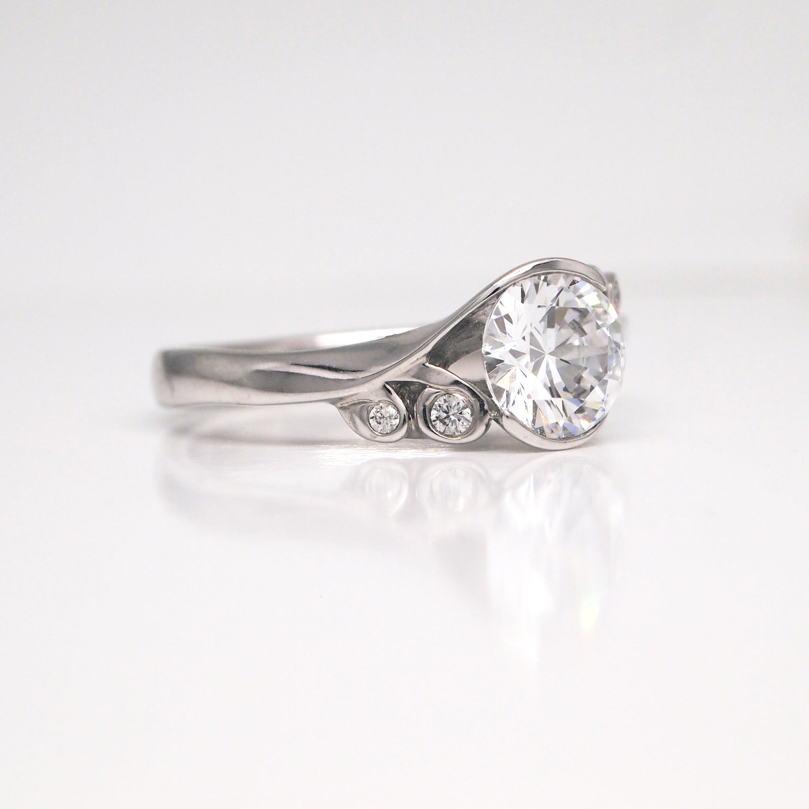 Maevona Fern Bridal Ring