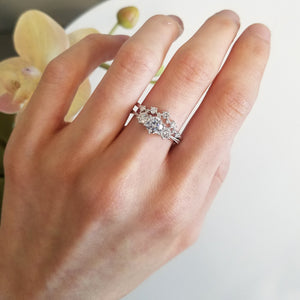 Platinum 3-Stone Diamond Engagement Ring