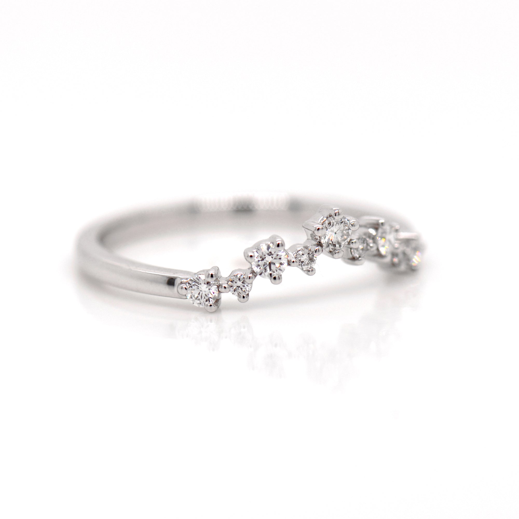 Platinum Diamond Tiara Wedding Band