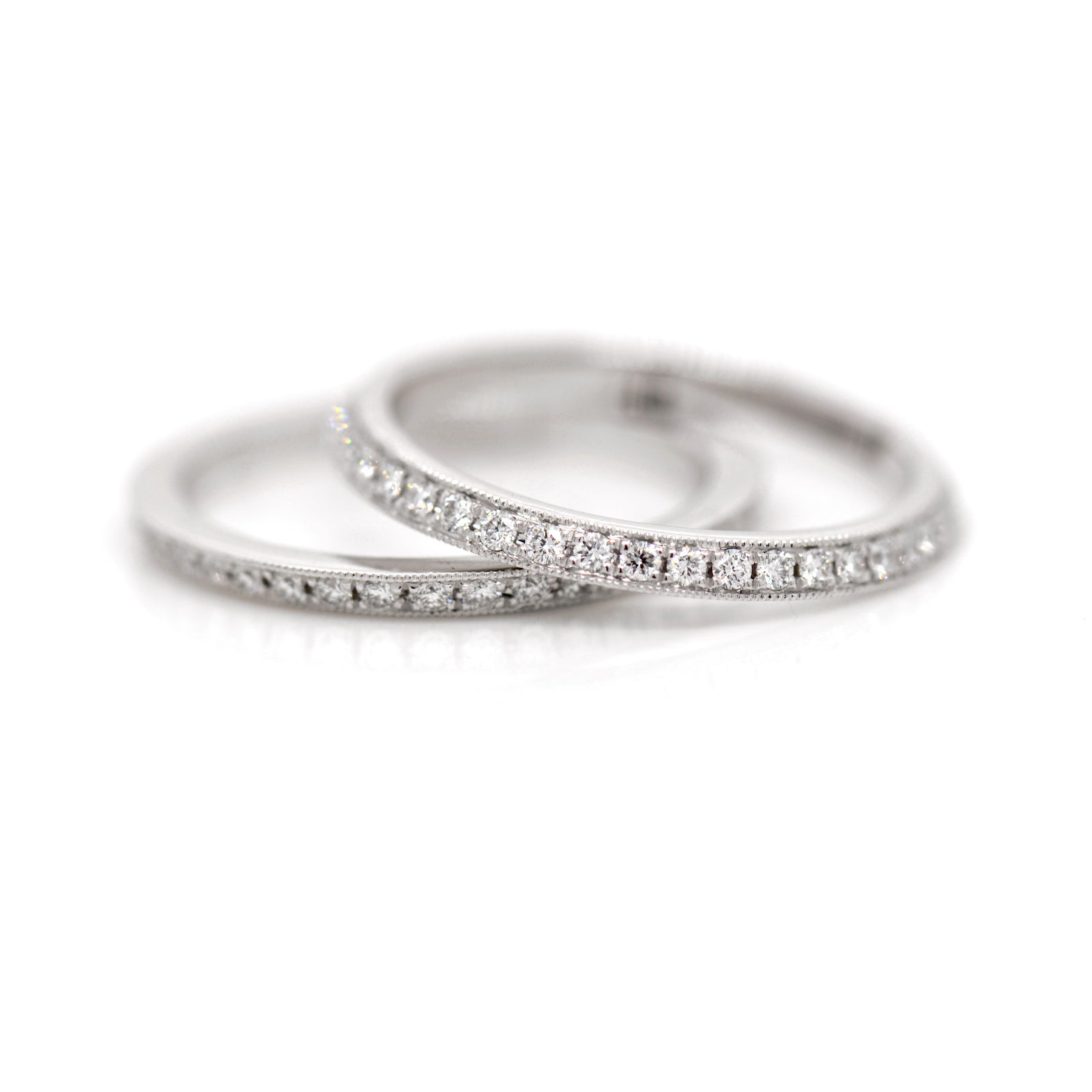 Platinum Diamond Eternity Ring Guards