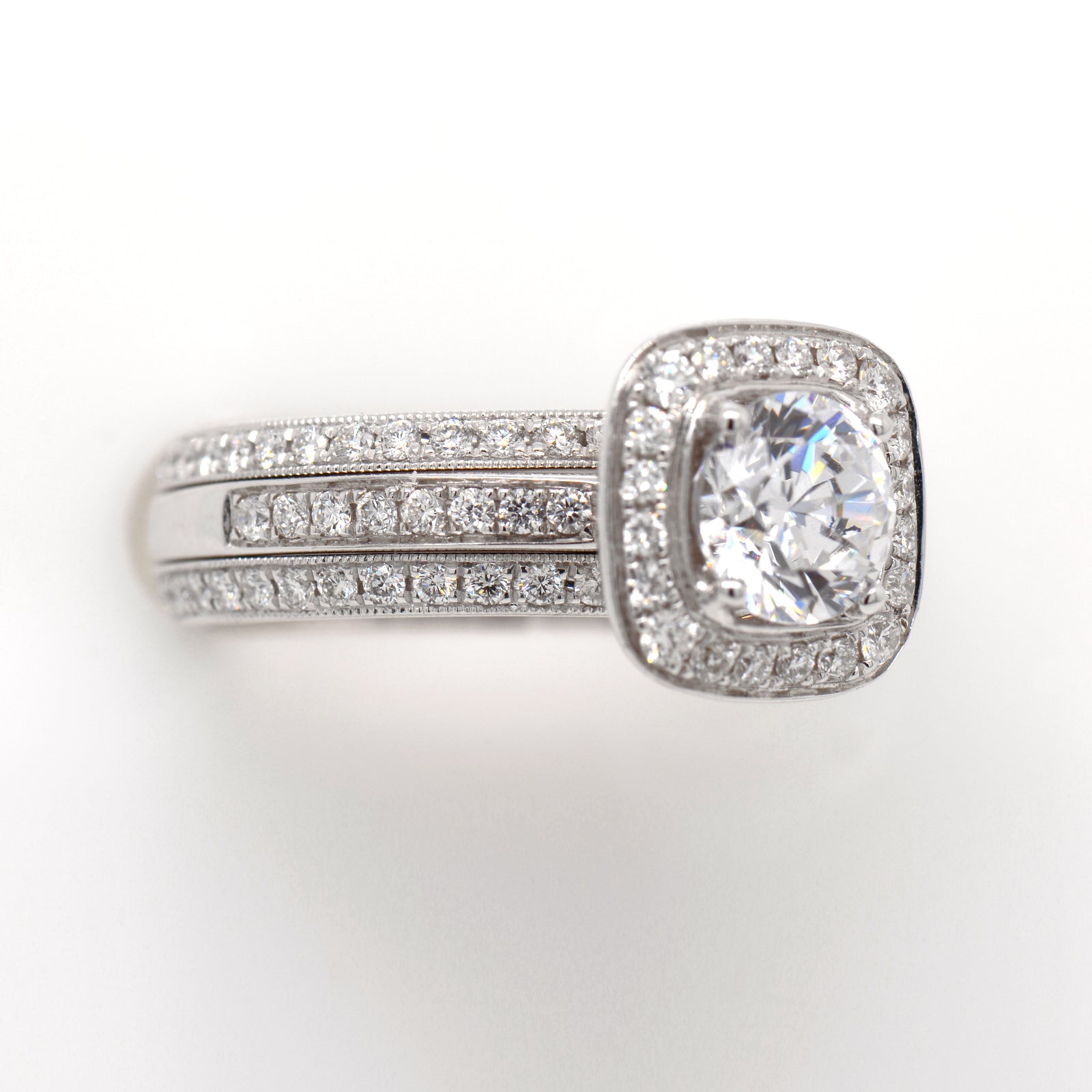 Platinum Diamond Eternity Ring Guards