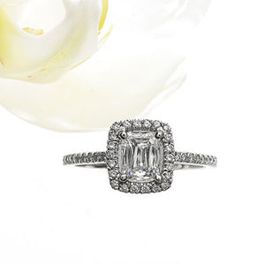 Christopher Designs Platinum CrissCut Diamond Engagement Ring