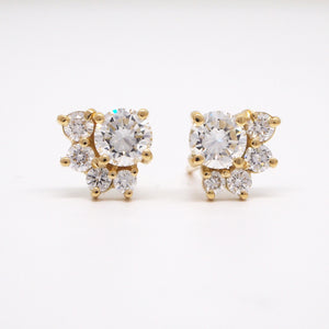 Custom Designed Diamond Earrings
