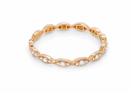 Rose Gold Diamond Stacking Ring