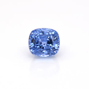 3.33 Carat Light Blue Cushion Sapphire