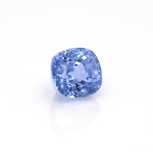 3.33 Carat Light Blue Cushion Sapphire