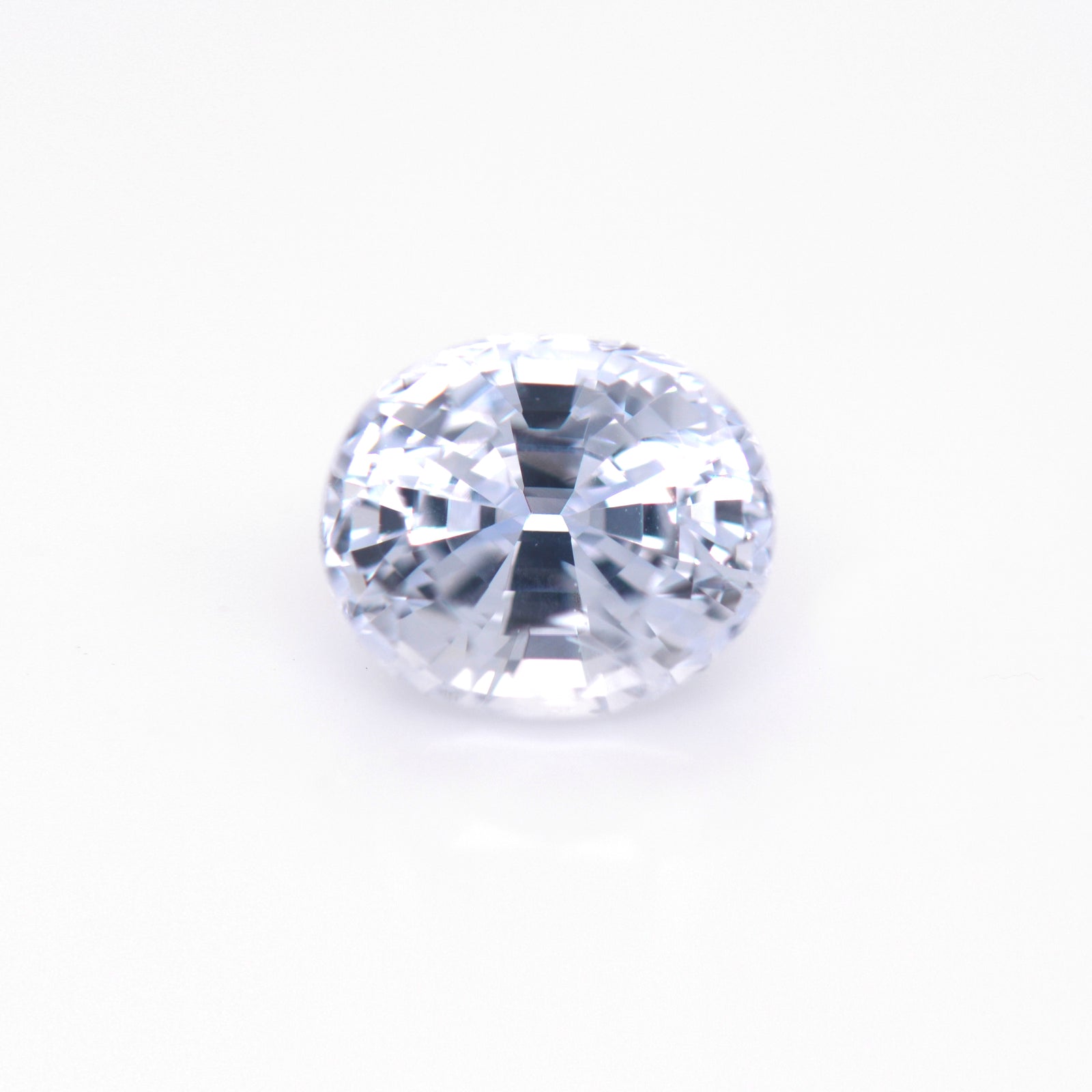 3.27 Carat Near Colorless Blue Burma Sapphire