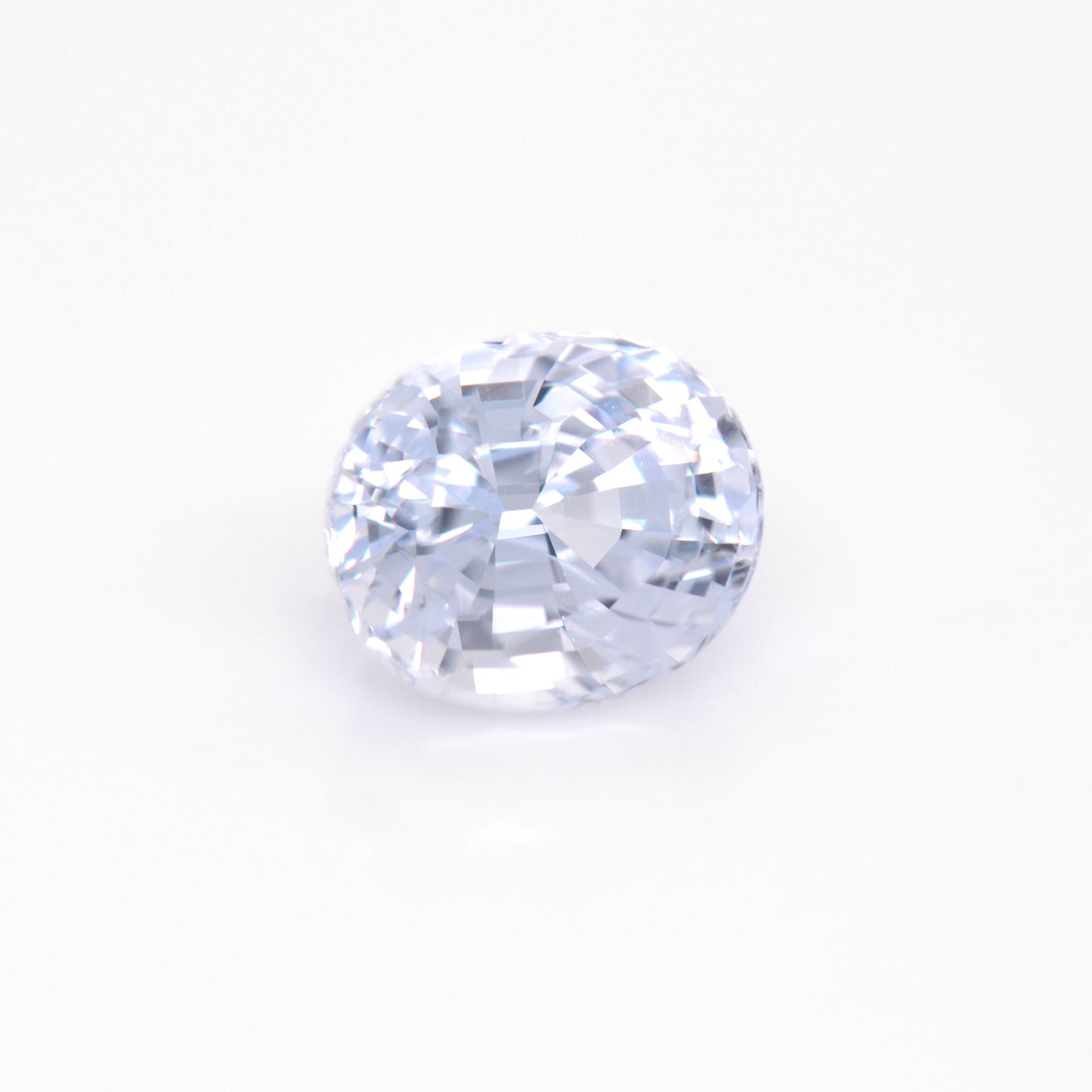 3.27 Carat Near Colorless Blue Burma Sapphire
