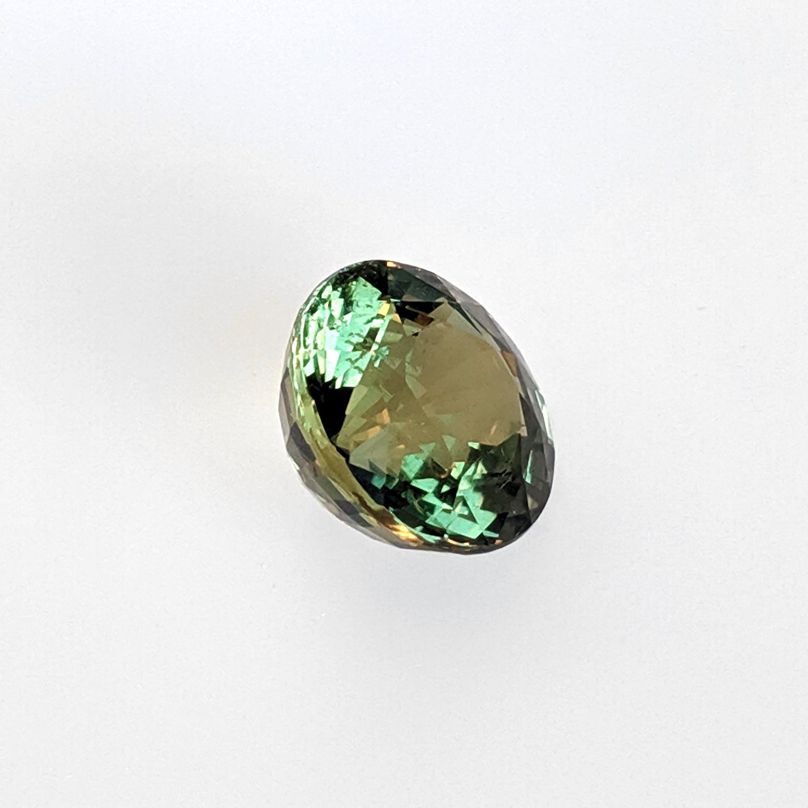 8.12 Carat Brownish-Pinkish-Green Sapphire